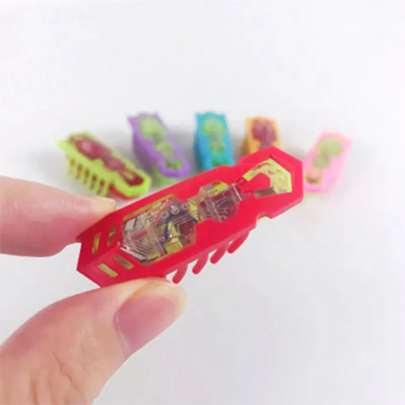 [MPK Cat Toy] светодиодный Вибрационный жук на батарейках различных цветов, мигающий Божья коровка - Цвет: Red