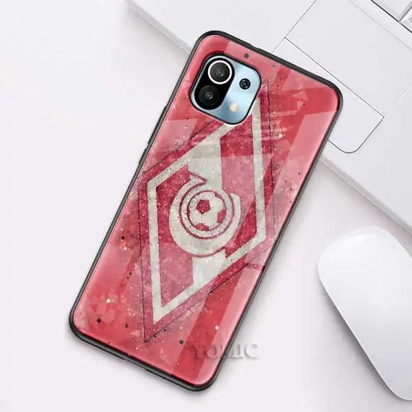 Russian Spartak Moscow Football Glass Case for Xiaomi Redmi Note 9S 8 K40 Mi 11 Poco X3 NFC 9 8T 9T 10T Pro 10 Lite Phone Cover T12