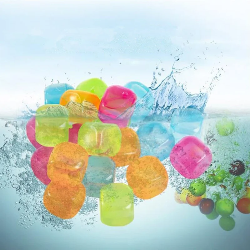 20 шт Звездные квадратные кубики льда многоразовые разноцветные кубики льда инструменты для физического охлаждения вечерние инструменты Инструменты для мороженого x