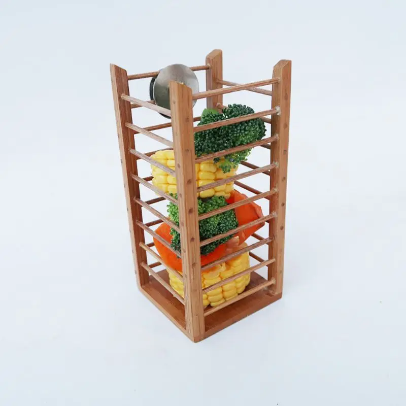 Бамбуковая птица кормушка для попугаев фрукты подставка для овощей клетка висячая корзина контейнер