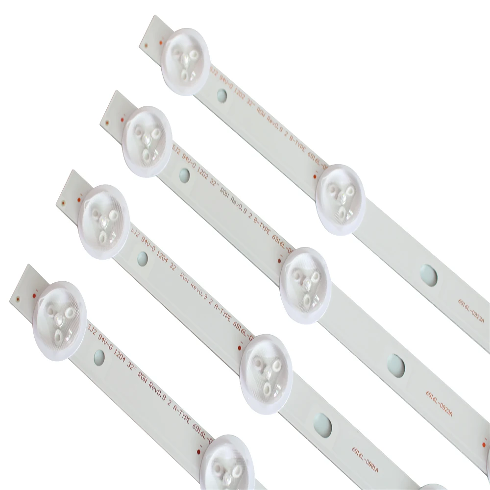 LED Backlight Strip for LG 32PFL3507 32LM340T 32PHG4900 LE32D1352 32LM340T 32LM3400 32LS3400 6916L-0923A 0881A 1030A 1031A 4pcs