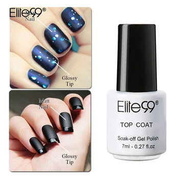 

Elite99 7ml Matt Effect Gel Nail Polish Semi-permanent UV Varnish Hybrid Gel For Nails Polish Soak Off Nail Art Matte Top Coat