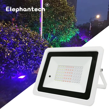

20W 30W 50W 100W LED RGB Floodlight Lamp AC 220V/110V Outdoor Floodlight IP68 Waterproof Reflector Spotlight Landscape Lighting