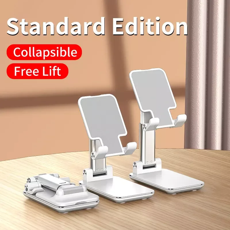 phone Holder stand aluminum retractable folding smart phone tablet