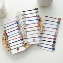 10Pcs/set Smiley Face Stars Love Pattern Cute Hair Clips For Women Girls Candy Hairpins Barrettes Hair Accessories