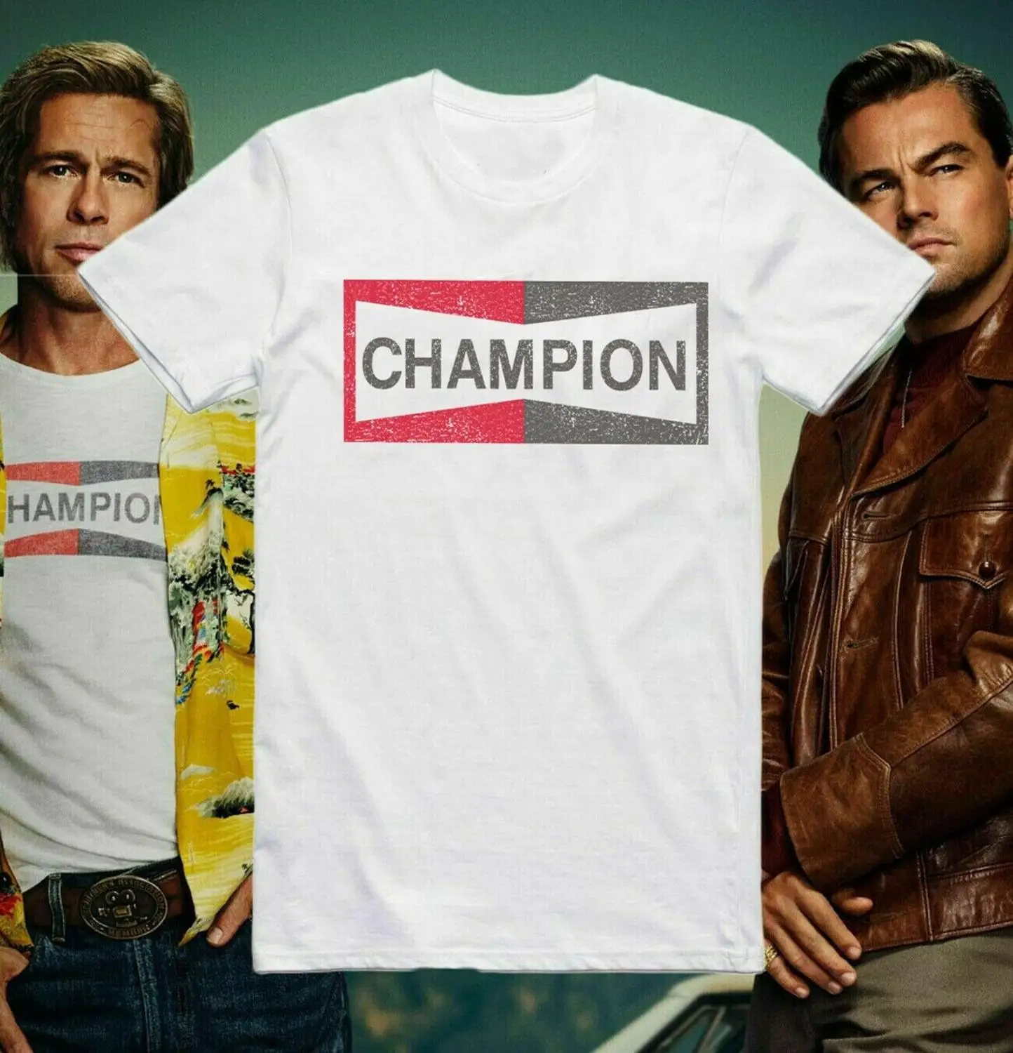 Футболка Champion Once Upon A Time In Hollywood Брэд Питт крутая Подарочная футболка 146|Футболки| |