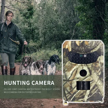 

Hunting Camera 16MP Trail Camera PR-100 12MP Camera Waterproof PIR Night Vision Wild Camera for Outdoor Hunting