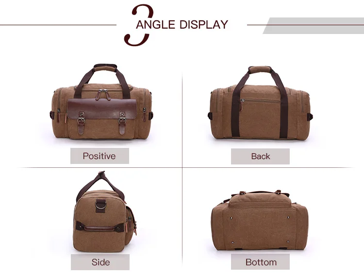 Canvas travel  hand bag  high capacity hand bag  manufacturers  custom hand bag