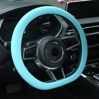 

Hot Fashion Universal Fit Wheel Protector Honeycomb Design Silicone Rubber Steering Wheel Cover for Car Interior Accessories