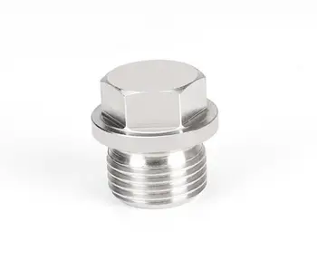 

M18 N20 M22 M24 M27 M30-M36 M60 hex flange plugs 304 stainless steel pipe fittings set screw tube male bolt 1.5/2mm pitch Qty 1