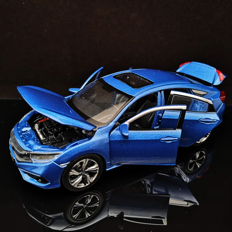 1/32 масштаб Honda Civic литый под давлением автомобиль из сплава сборная игрушка