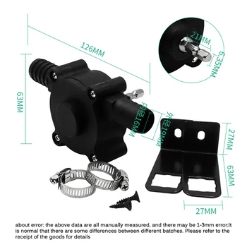 

Air Pump Electric Drill Drive Pump Oil Water Fluid Miniature Self Priming Transfer Pump Two Connectors For Drill Chucks