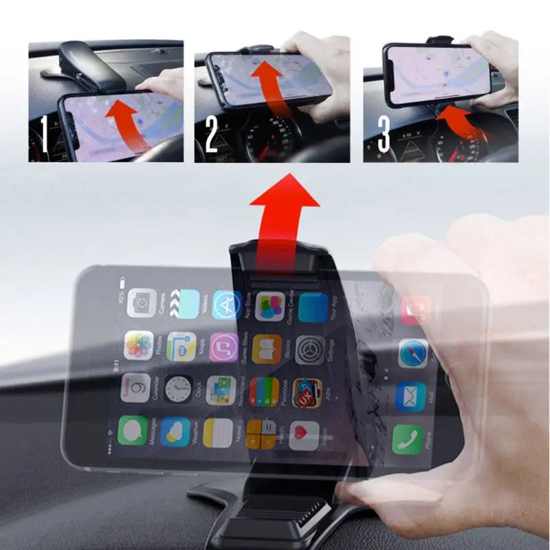 Универсальный автомобильный держатель для телефона прочный HUD смарт-держатель для автомобиля Зажим для приборной панели A5YA
