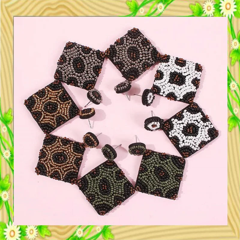 

New design hand-woven tassel earrings women's new earrings fashion party earrings bohemian jewelry wholesale