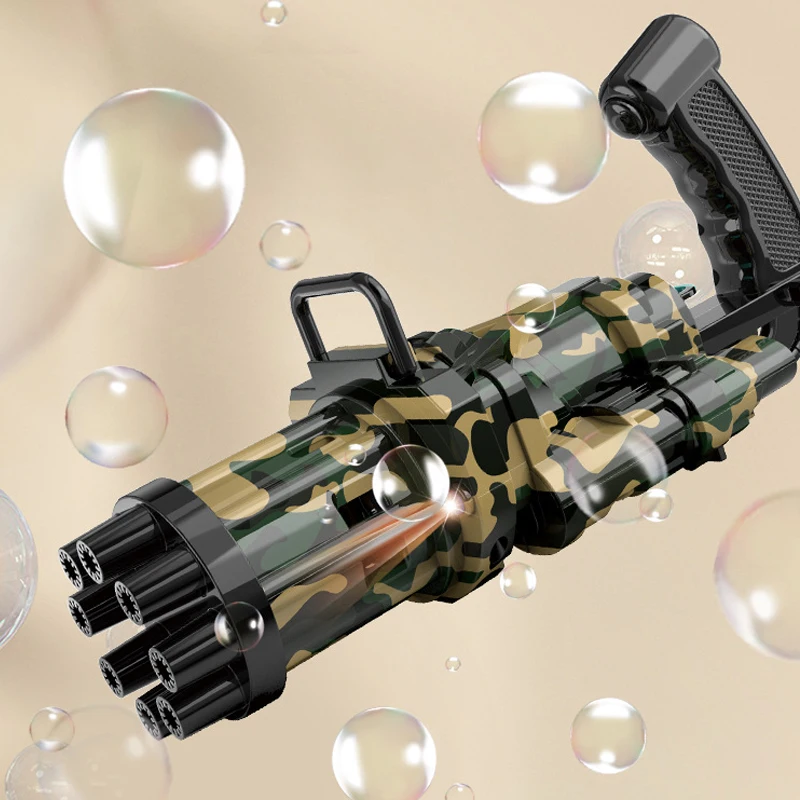 Детский автоматический пистолет для пузырей Gatling игрушки летняя машина мыльных с