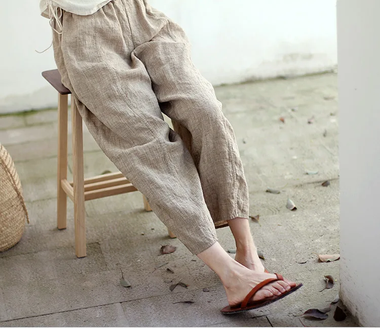 

Waist Easy Nine Part Leisure Time Pants Hit Seat Pants 190728