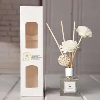 

50ml Glass Bottles Reed Diffuser Sticks Air Fresher Essential Oil Flameless Aromatherapy Home Fragrance Perfume Set Home Perfume