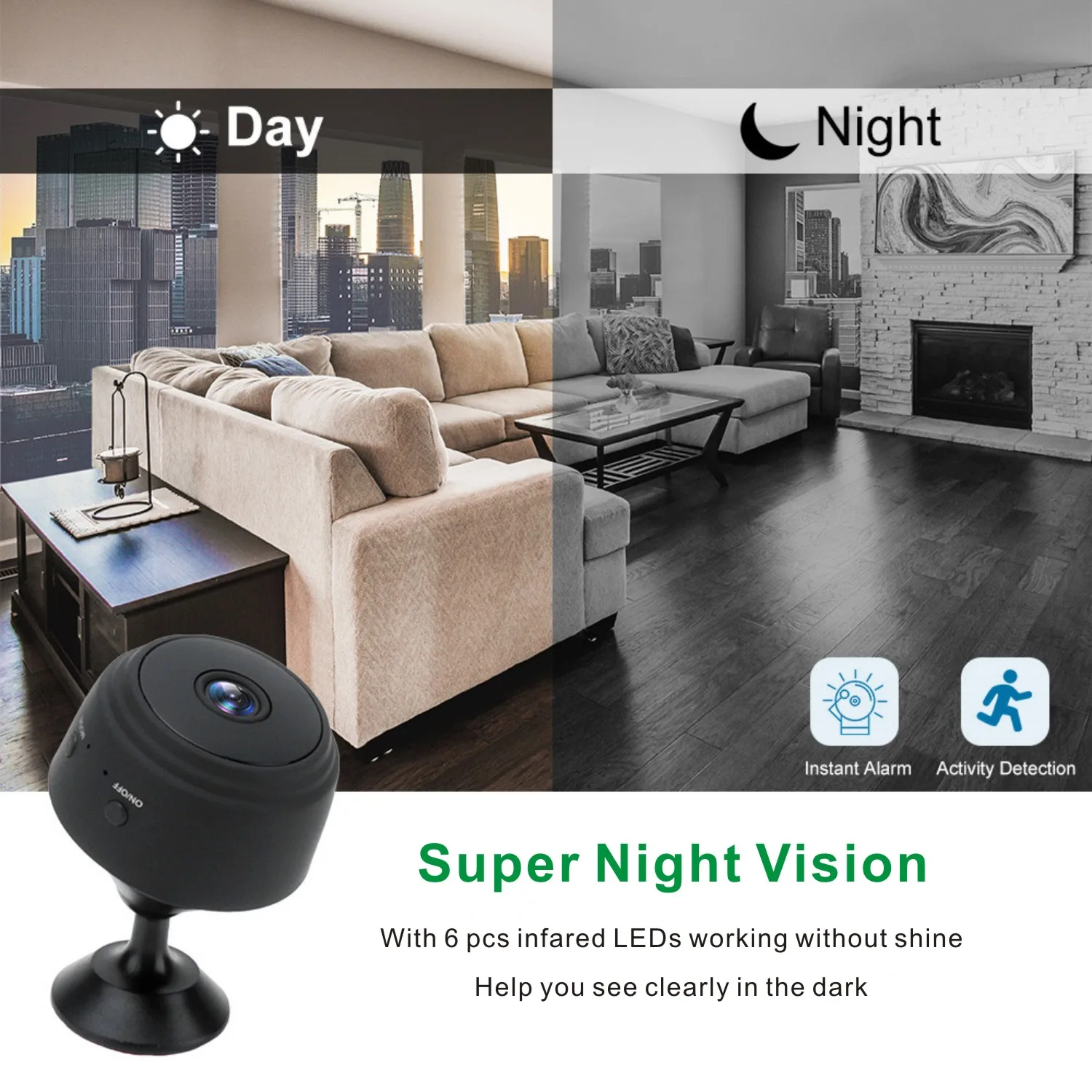 IP Mini Security Surveillance Camera Wifi Video Web Cam APP Recorder Night Vision Home Outdoor Baby Monitor A9 Wireless Cameras