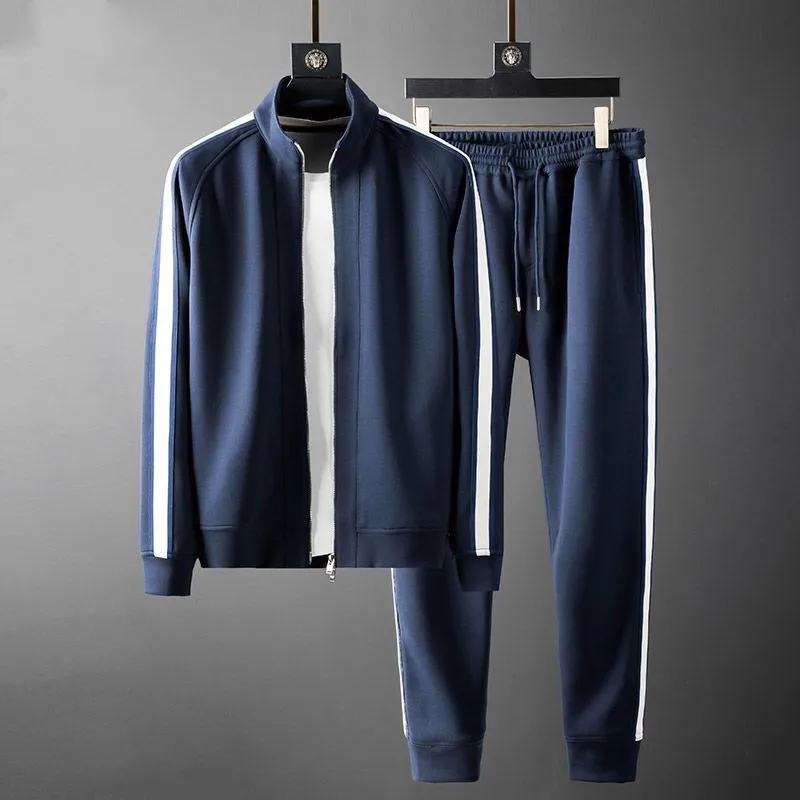 

CARTELO men's sweater suit men's autumn and winter new young men's casual suit stand-up collar suit men
