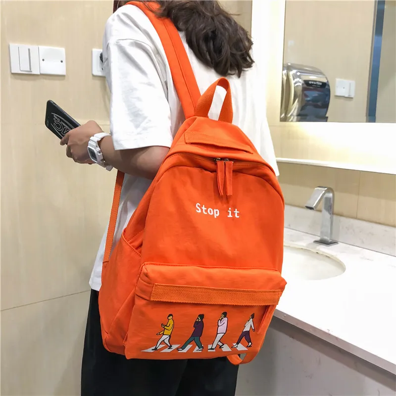 

2019 Canvas Backpack College Student MORI Series Simple Versatile Vintage Sense High School Students Campus Backpack Fashion