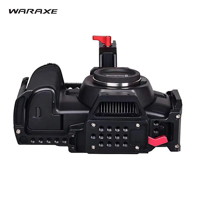 WARAXE BMPCC 4k реечная оснастка корзины w QR Системы n холодным башмаком с ручкой сверху рукоятка с пружинным зажимом 15 мм Камера чехол для blackmagic Design pk Tilta