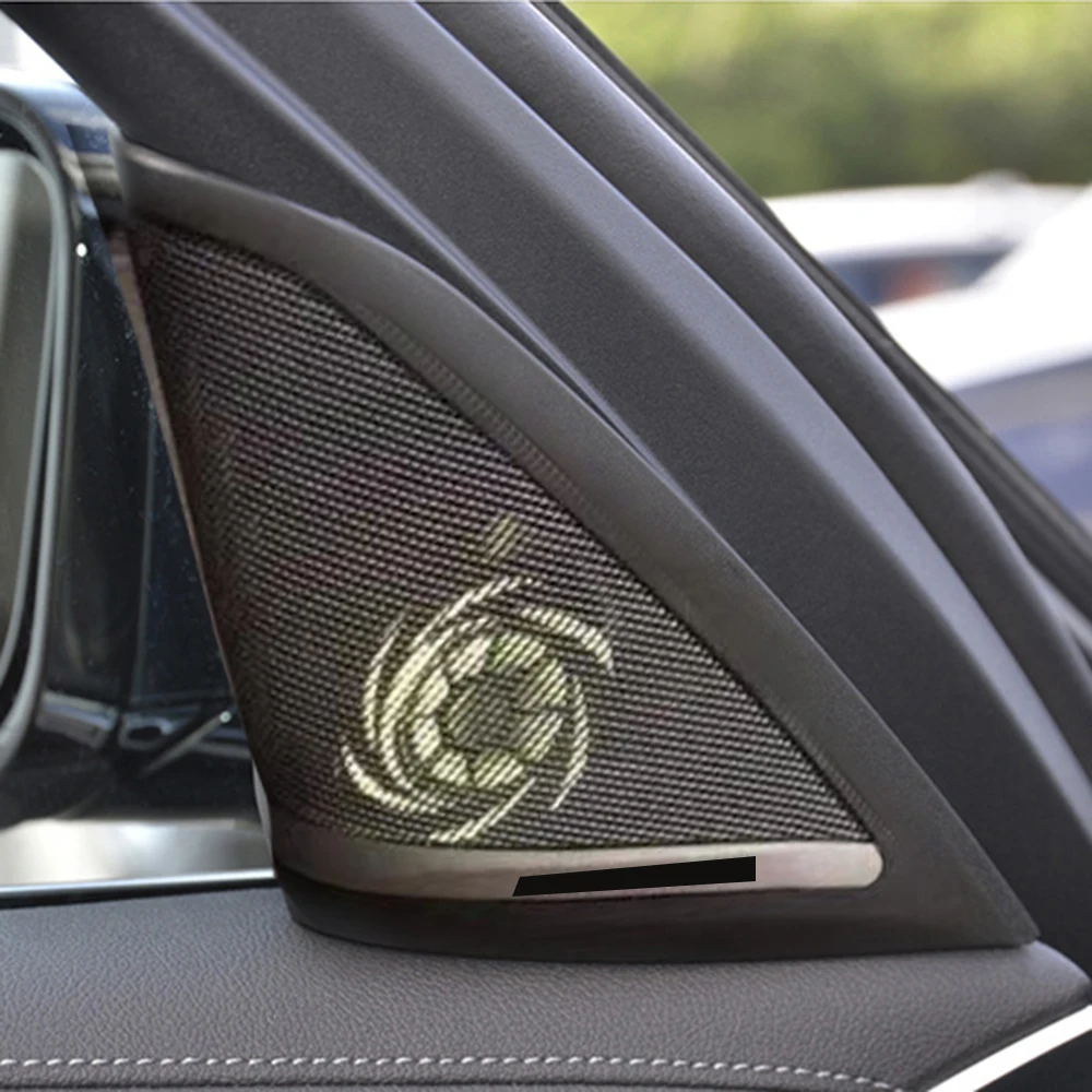 

Car Tweeter Cover Trim Kit For BMW G30 G38 Front Door Speakers Audio Replacement Parts Glitter LED Loudspeaker Original Upgrade