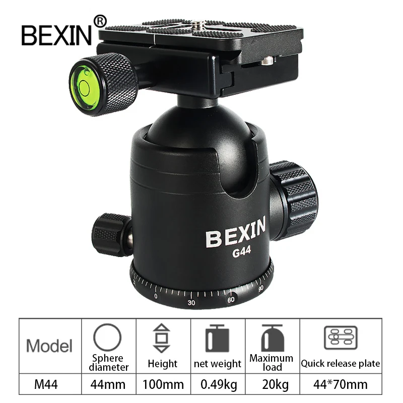 BEXIN Professional Tripod Ball Head 360 Angle