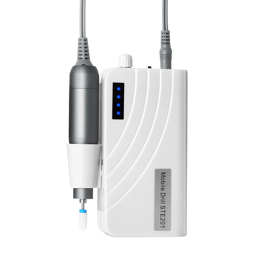 Электрический набор сверл для ногтей, машинка для полировки ногтей, ручка, электрическая броня, портативная дрель для ногтей, машинка для маникюра, удаления омертвевшей кожи, STE-201