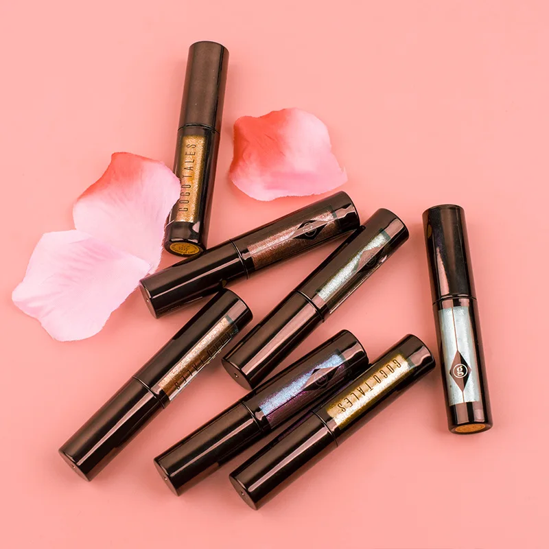 

Gogo tales glitter liquid eyeshadow cream 3.2g 8 colors brown gold silver long lasting watyerproof metallic eyeshadow