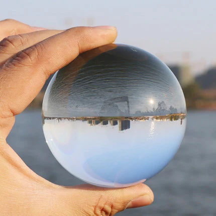 9 см Прозрачные Cyrstal Lensball фотографии украшения акробатика творческий подарок на день рождения Ремесло Декор фэн шуй декоративные шары