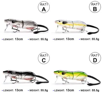 

Little Mouse Shape Fishing Lures Bionic Rat Articulated Baits Hard Artificial Bait for Pike Bass Trout Shad