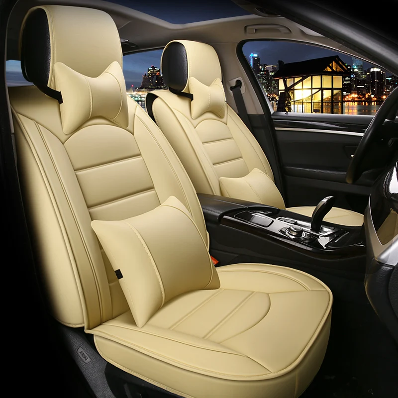  Eco-leather auto seats covers PU Leather Car Seat Covers for Skoda citigo fabia octavia laura rapid