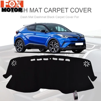 

Xukey Dash Mat Dashboard Cover Dashmat Sun Shade Dash Board Cover Black Carpet For Toyota CHR C-HR 2016 2017 2018 2019 LHD
