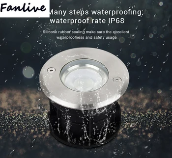 

10pcs DC24V 5W RGB+CCT Underground Light APP/WIFI/Amazon Voice Control Waterproof Subordinate Lamp Outdoor Decor light