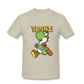 

Men's Football Shirt Off White Gym Couture Hip Hop 100% Cotton Print Tee Shirt Yoshi T-shirt dragon ball