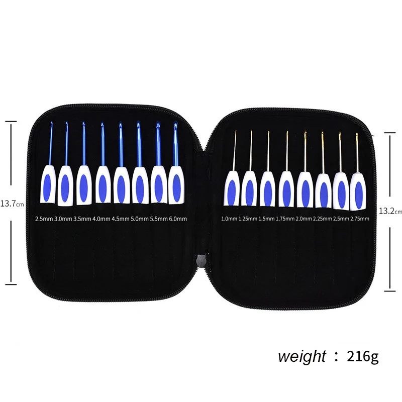 #^Special Price New Classical Style Crochet Hook Set 16pcs Mix Sizes 1.0-6.0mm Aluminum Knitting Needles With Case Sweater Weave Knitting Tools #^Special Price New Classical Style Crochet Hook Set 16pcs Mix Sizes 1.0-6.0mm Aluminum Knitting Needles With Case Sweater Weave Knitting Tools
