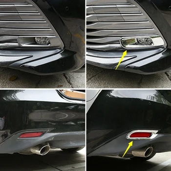 

ABS Chrome Front and Rear Fog Lights Decorative Frame for Toyota Camry 2018-2020