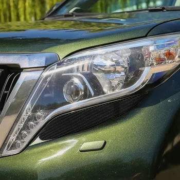 

Parts Headlight Sticker Exterior Carbon Fiber Black Waterproof Wear-resistant