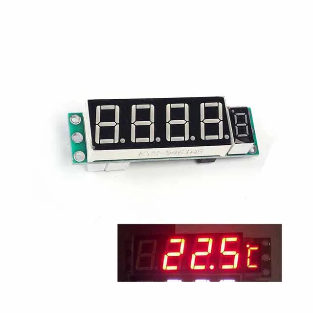 

A23-- Red DS18B20 DC 6-15V Digital Display Thermometer Module Photosensitive Control Module Household