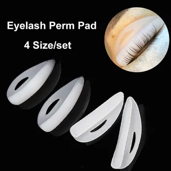 

4 Pairs/set Silicone Eyelash Pads Under Eye Patch Eyelash Extension Mould 3D Eyelash Curler Makeup Accessories Applicator Tools