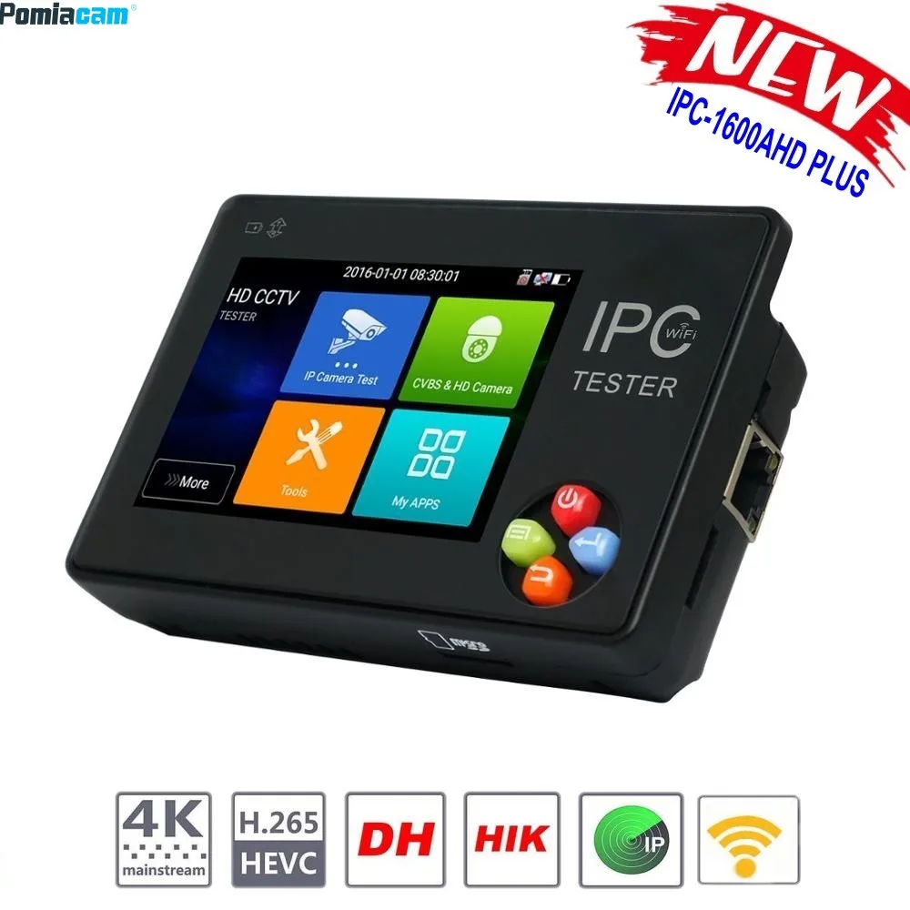 CCTV тестер монитор IPC1600 плюс 3 5 &quotсенсорный экран 4 к H.265 декодирование IP CVBS CVI TVI AHD