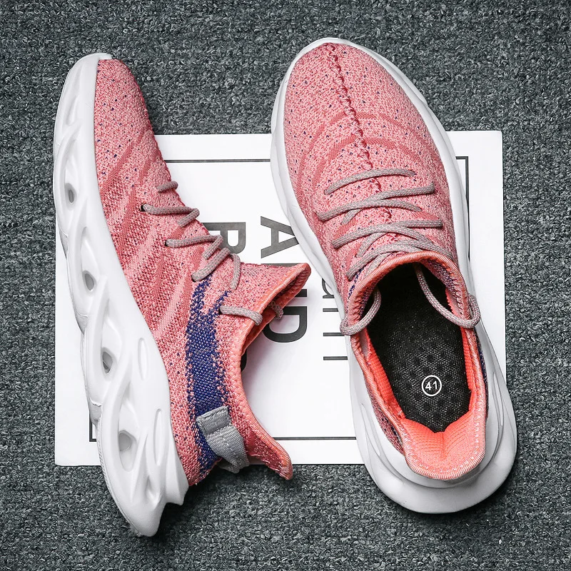

Autumn New Style Online Celebrity Reflective Korean-style MEN'S SHOES Breathable Fly Woven Running Shoes Blade Athletic Shoes ME