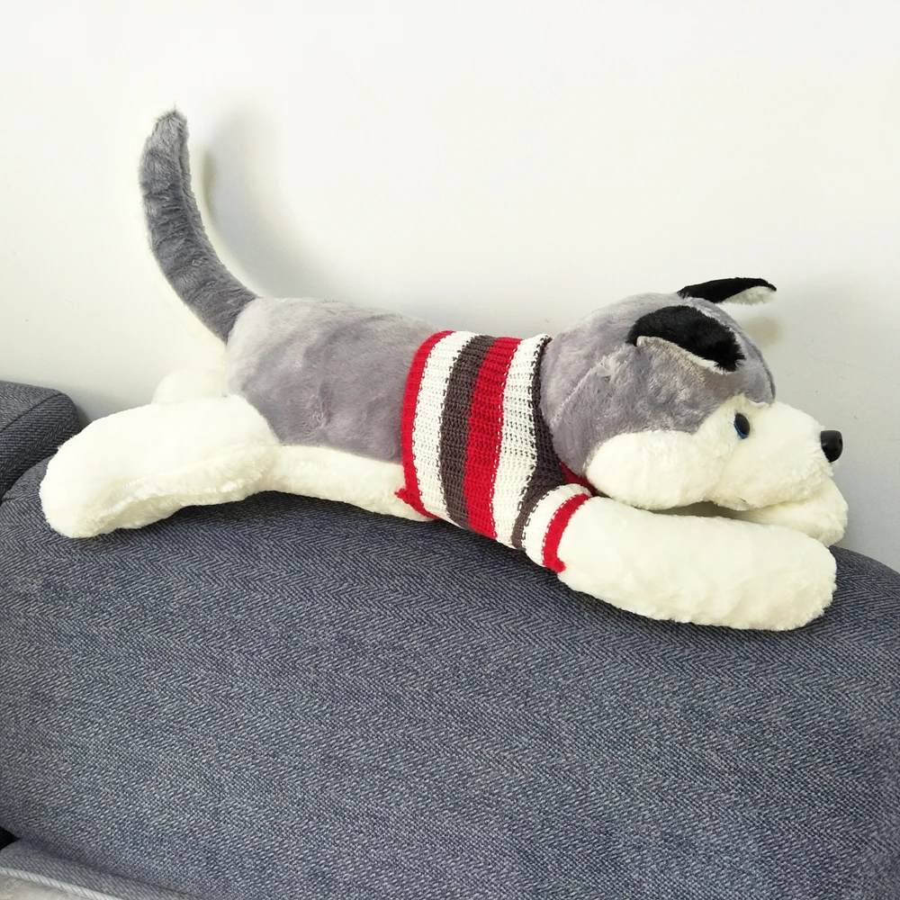 Husky свитер собака Детские плюшевые игрушки подарок на день рождения милая кукла "Хаски" ребенок мягкая игрушка