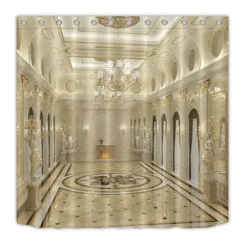 

Wolf Shower Curtain with Angry Expression Forest Fauna Theme Photography of Wild Animals 71x71inch Washing Waterproof Fabric