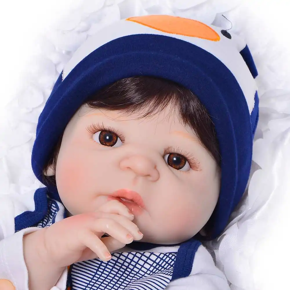 KEIUMI Ограниченная серия 23 дюймов Reborn Baby Doll Toys 57 см полностью силиконовая виниловая Реалистичная кукла для новорожденных для мальчиков подарок для детей