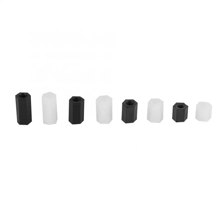 

Stainless Steel Square Nuts 300pcs White & Black M3 Nylon Screws & Nuts & Spacers Set Male Female Spacers Nut For Wood