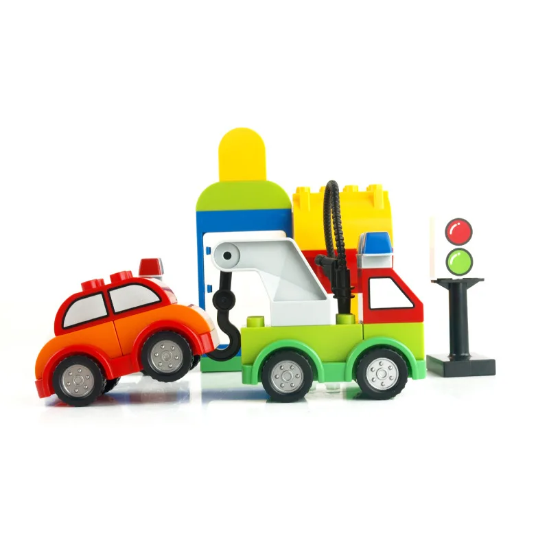 

Creative Flexible Small Car a Year of Age Assembled 1-2-3-6 Children Kids Educational Toy DEVON Unisex Fight Inserted
