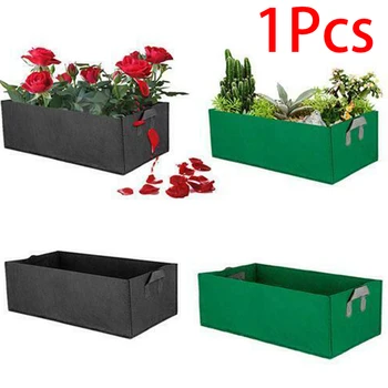 

Grow Bag Non-woven Fabric Garden Bed Flower Anti-Corrosion Accessory Root Control Vegetable Planter Seedling Handle Rectangle