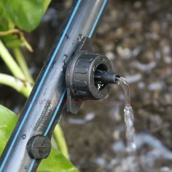 

Fast Shipping 100pcs 4L/H 8L/H Pressure Compensating Drip Irrigation Emitter Turbo Style On Line Dripper Garden Watering