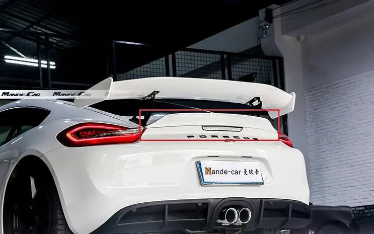 Карбоновое волокно/ABS Автомобильный задний багажник спойлер крыло подходит для Porsche Cayman 997 998 981 Boxster 911 GT4 718